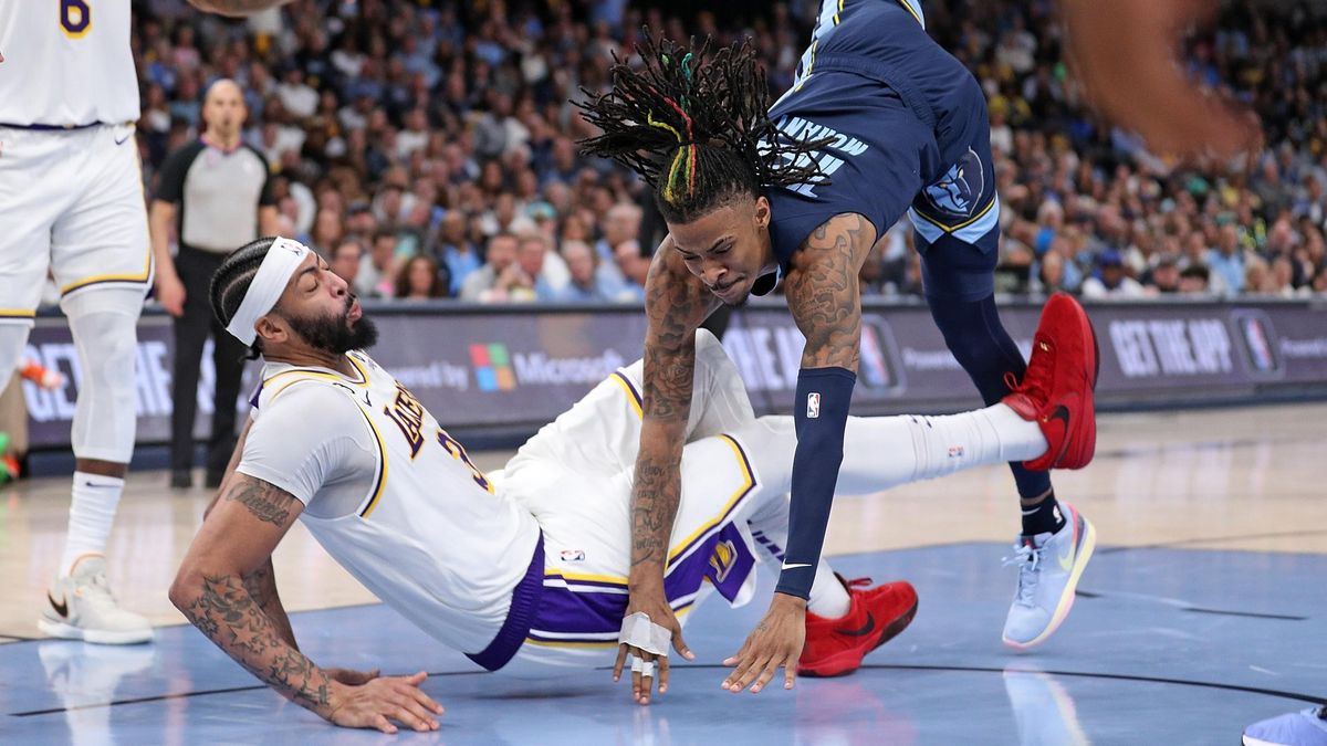 Anthony Davis took down Ja Morant in Game One of the Western Conference First Round Playoffs.