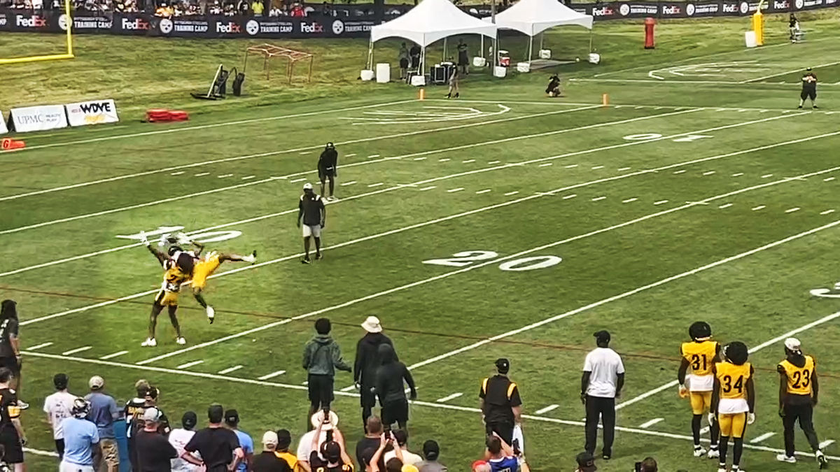 What a grab by George Pickens