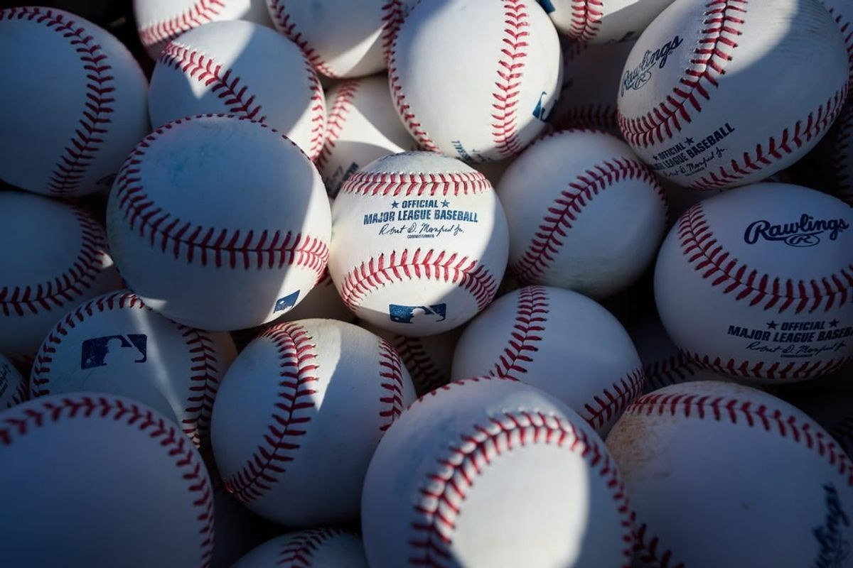 Sep 21, 2023; Oakland, California, USA; A general view of baseballs in a bin before the game between the Detroit Tigers and the Oakland Athletics at Oakland-Alameda County Coliseum.
