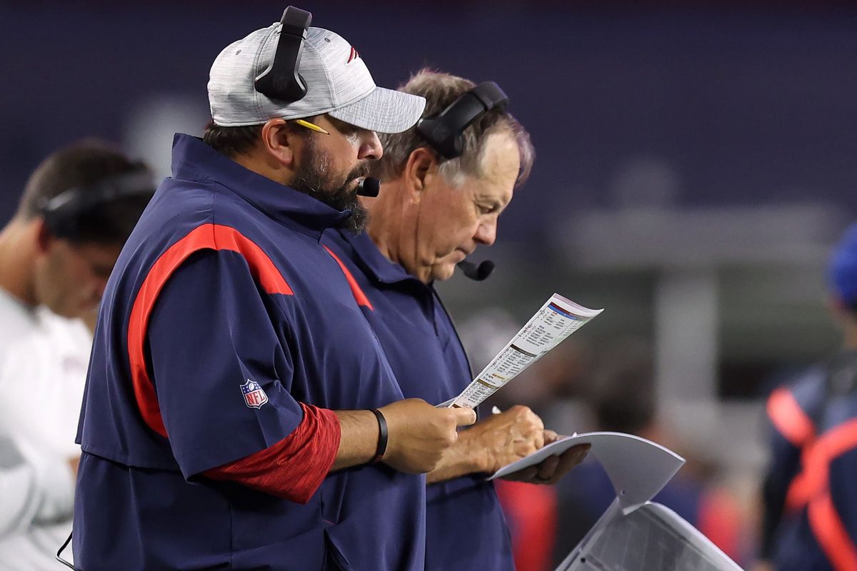 Bill Belichick (right) and Matt Patricia