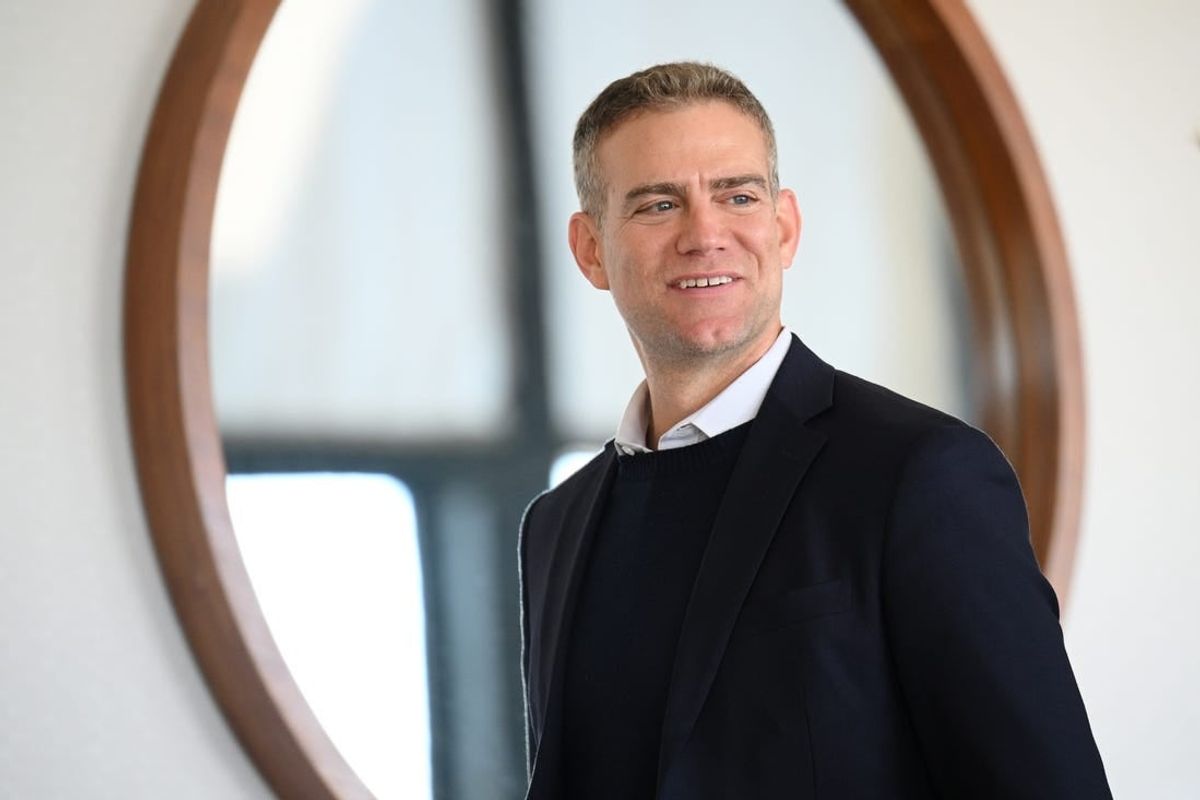Dec 7, 2022; San Diego, CA, USA; MLB consultant Theo Epstein looks on during the 2022 MLB Winter Meetings at Manchester Grand Hyatt.