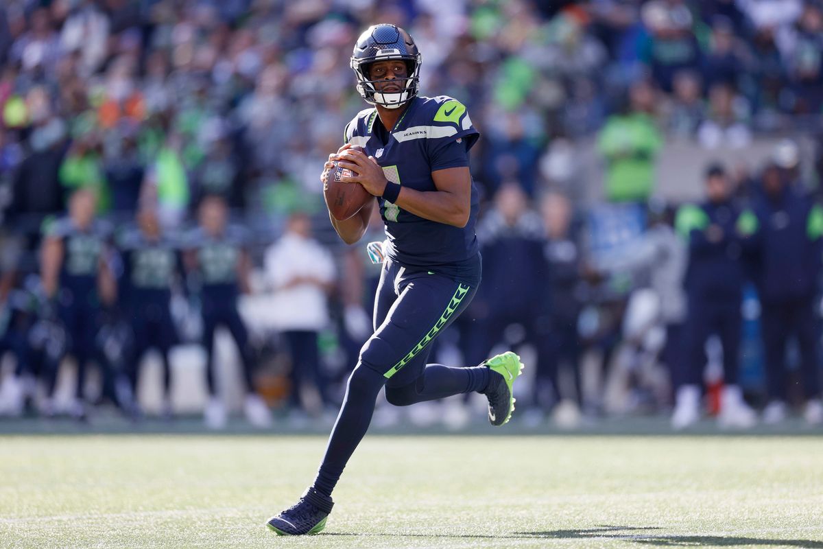 Geno Smith is ahead of Drew Lock on the Seattle depth chart.