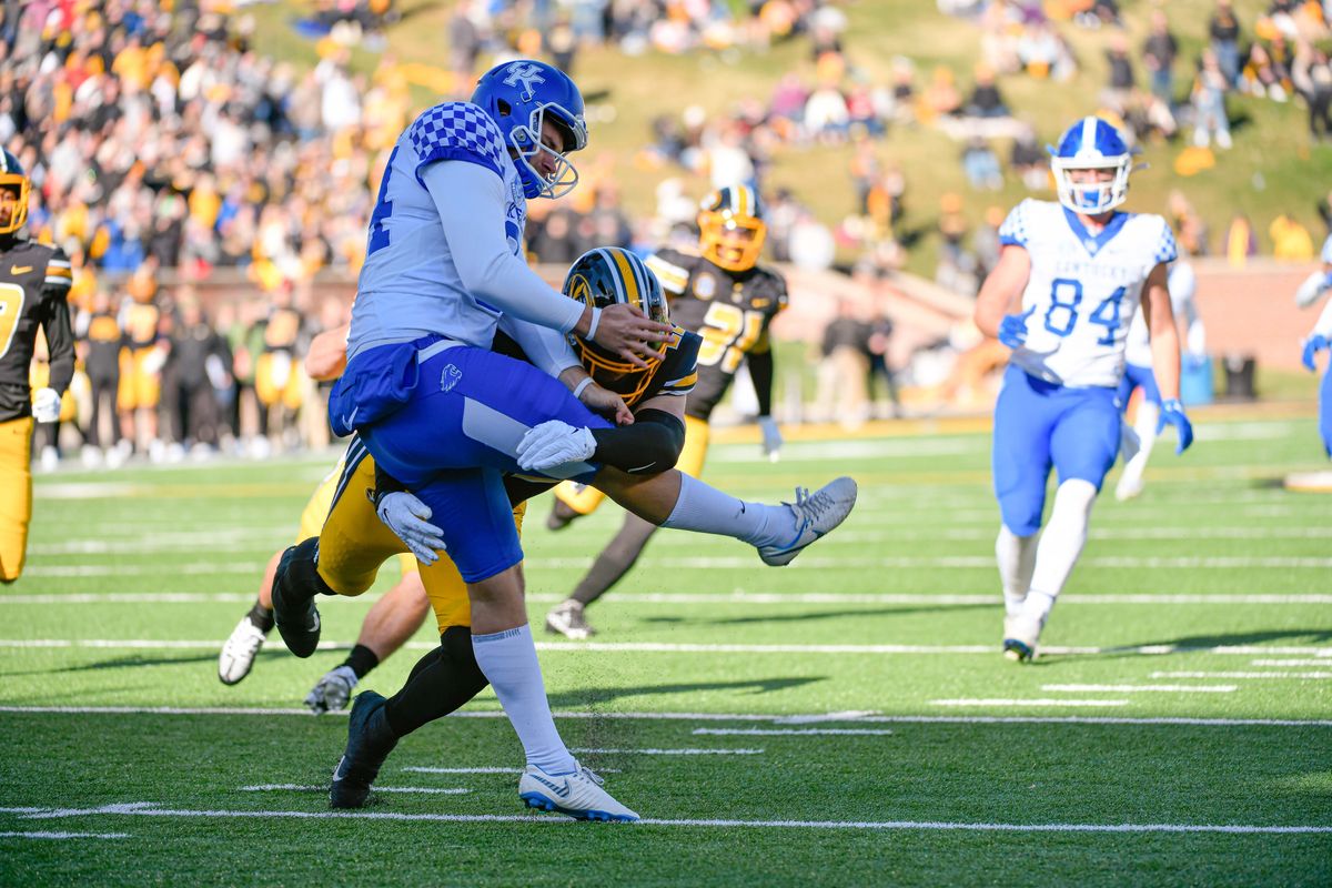 This is roughing the punter — just 40 yards behind the line of scrimmage.
