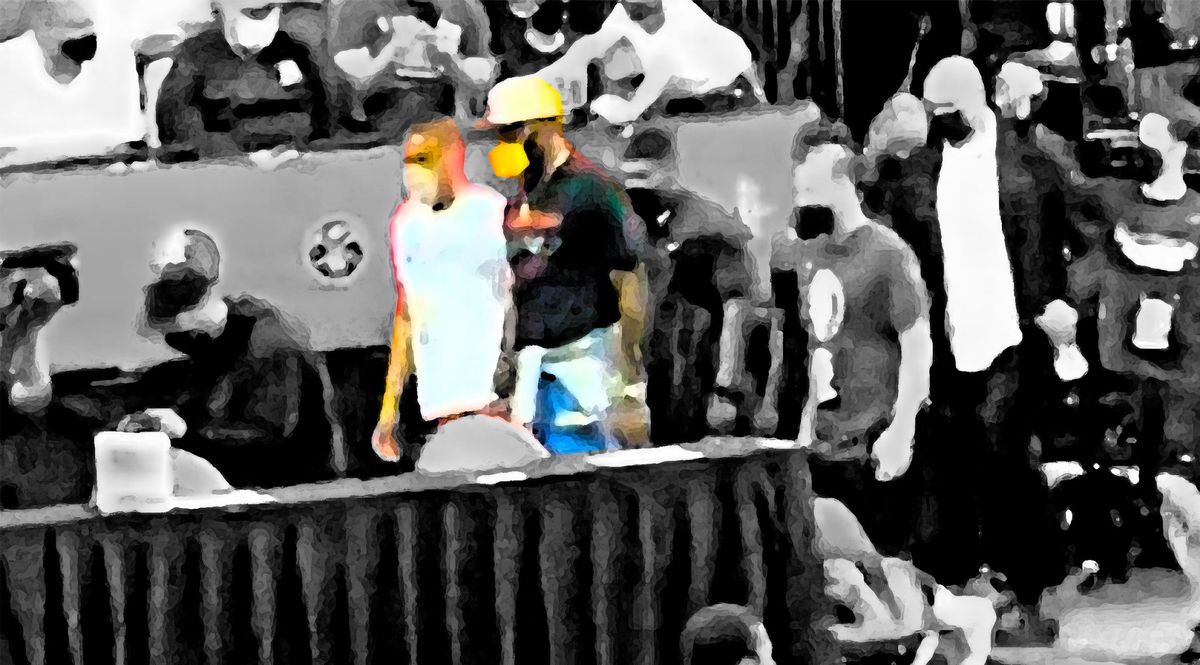 Lebron and Russ meet the public.
