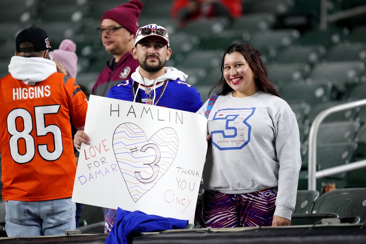 Damar Hamlin regresó a Cincy el domingo.