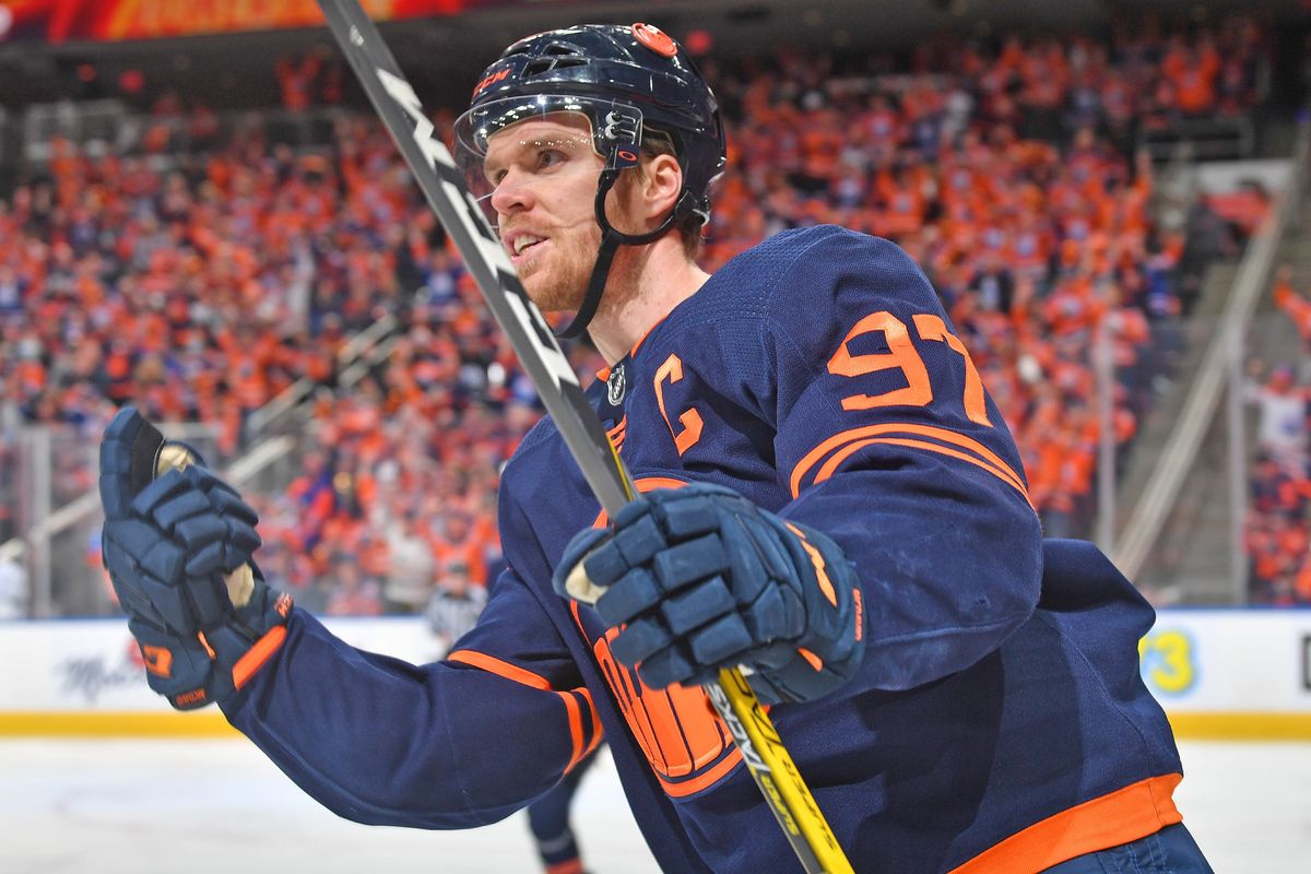 Edmonton’s Connor McDavid had a goal and two assists against the Kings  Tuesday night.