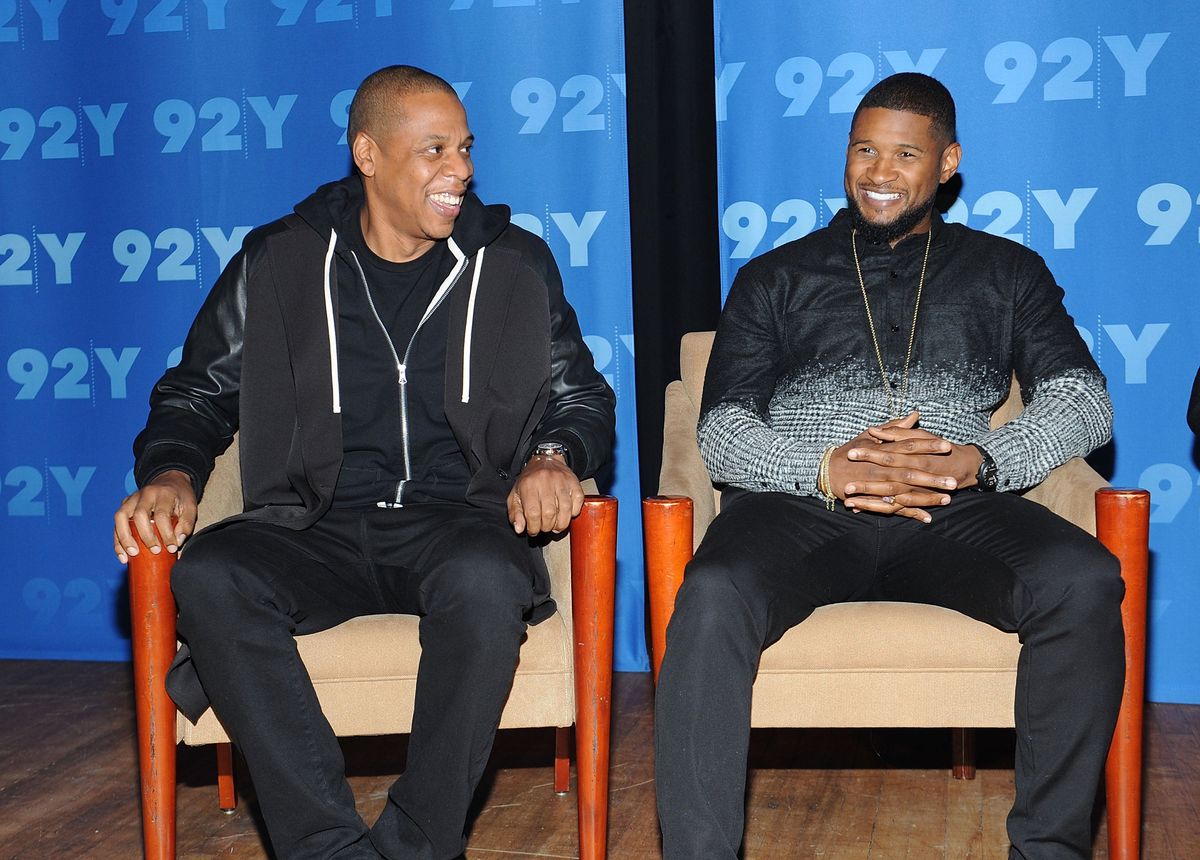 Jay-Z’s (l.) role in helping Black artists such as Usher play the Super Bowl isn’t as simple as it might seem.