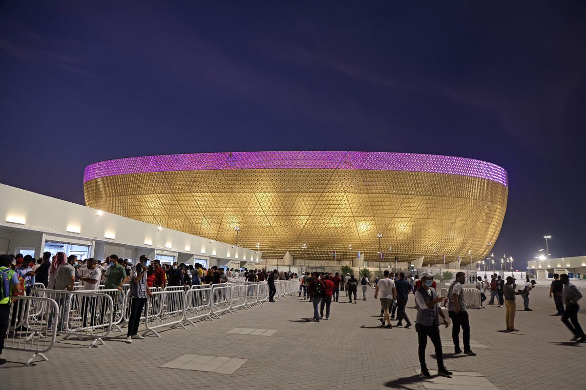 Lusail Stadium on the outskirts of Qatar's capital Doha ahead of the orientation event for the FIFA World Cup