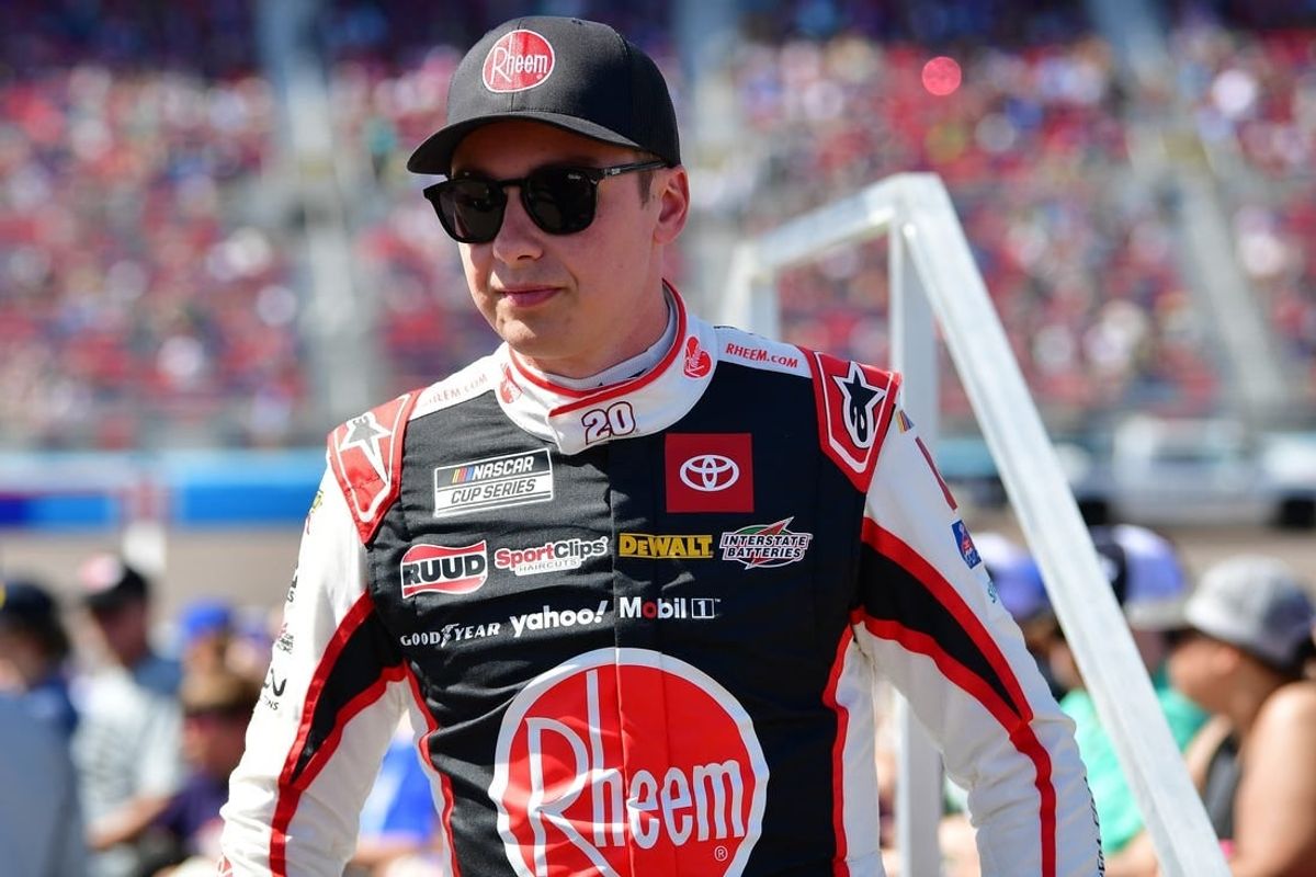 Mar 10, 2024; Avondale, Arizona, USA; NASCAR Cup Series driver Christopher Bell (20) during the Shriners Childrens 500 at Phoenix Raceway.