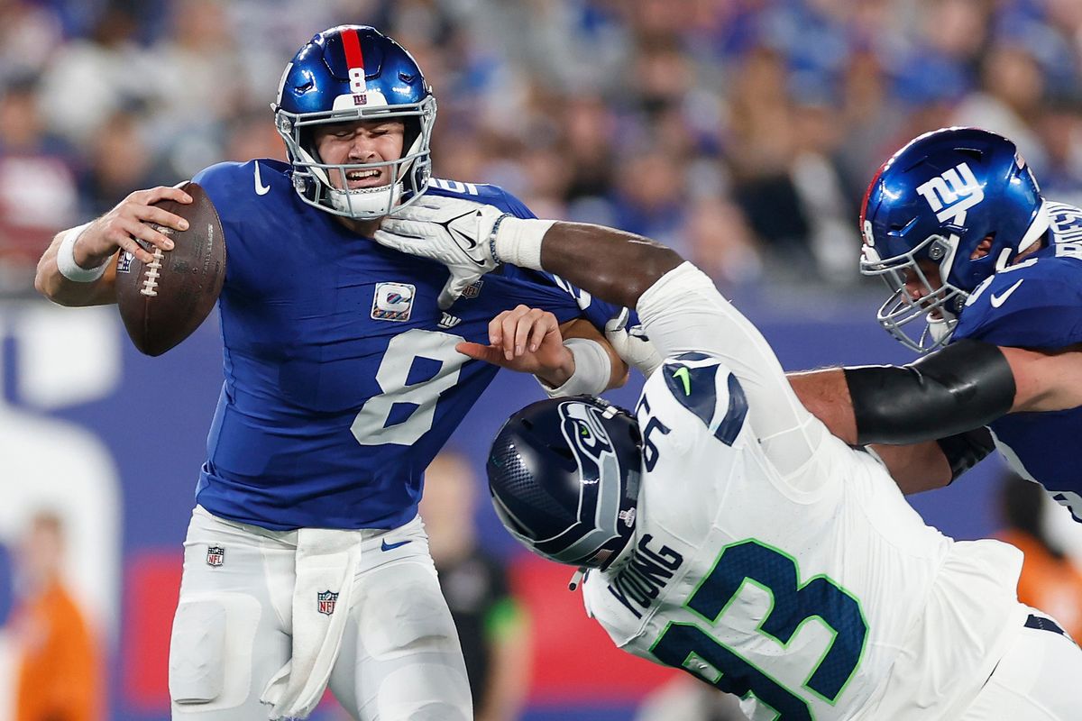 At this rate, Daniel Jones will finish the season in a hospital bed.