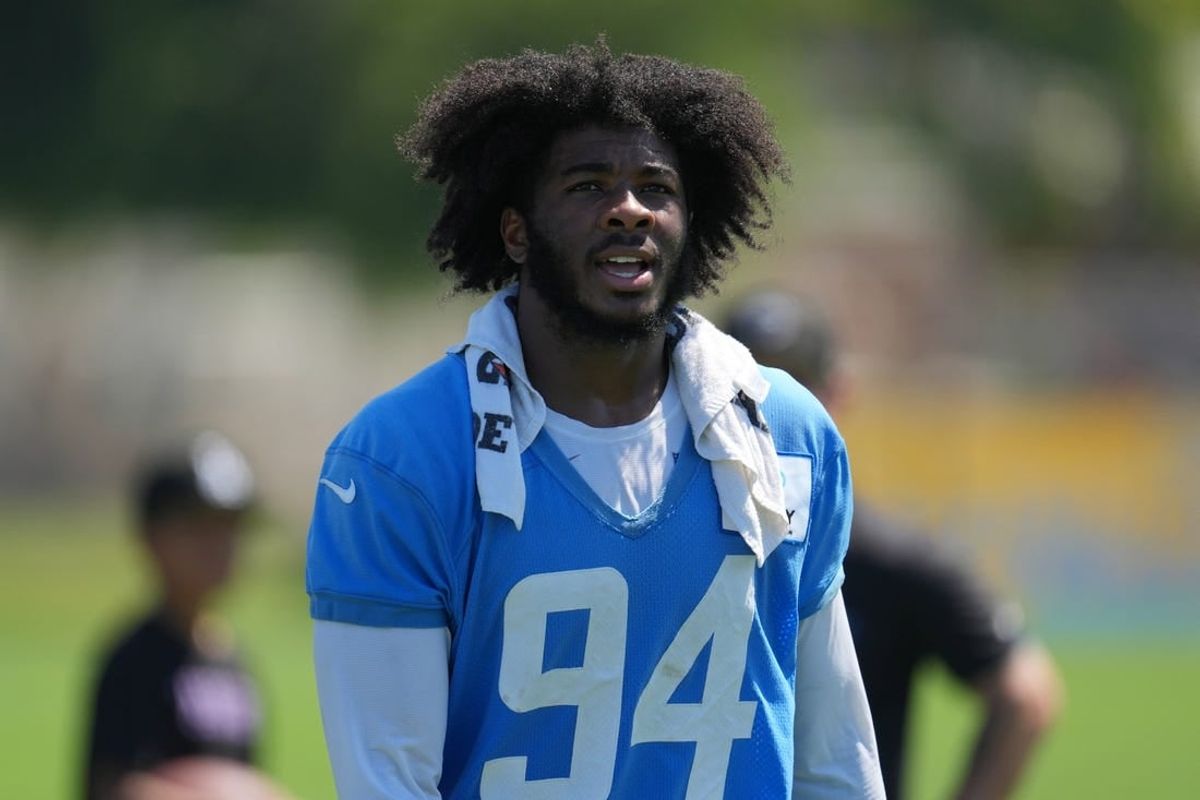 Jul 26, 2023; Costa Mesa, CA, USA; Los Angeles Chargers linebacker Chris Rumph II (94) during training camp at Jack Hammet Sports Comples.