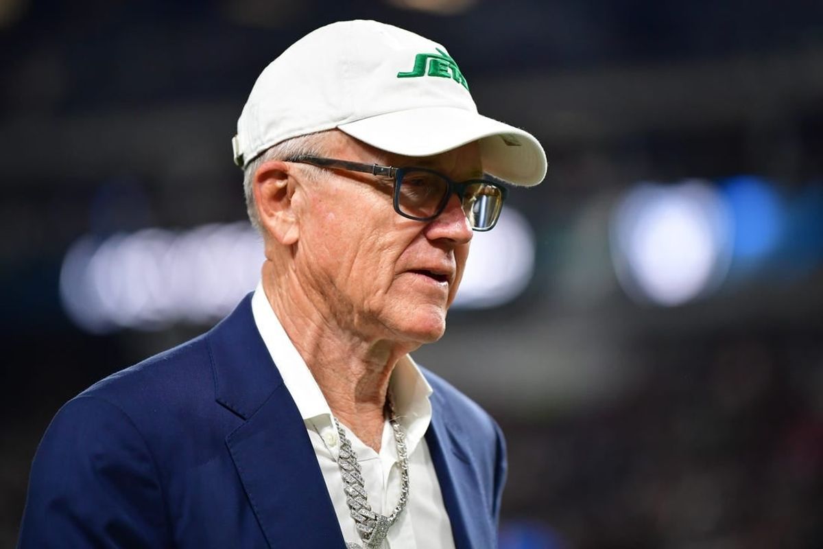 Nov 12, 2023; Paradise, Nevada, USA; New York Jets owner Woody Johnson in attendance at Allegiant Stadium.