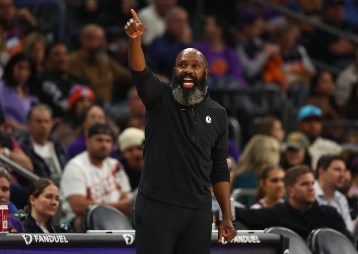 Dec 13, 2023; Phoenix, Arizona, USA; Brooklyn Nets head coach Jacque Vaughn against the Phoenix Suns at Footprint Center.