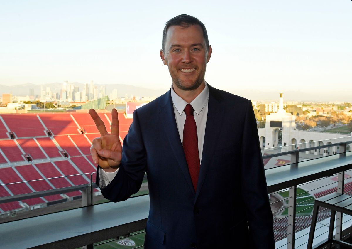 Lincoln Riley is smiling because he just got a ton of money.