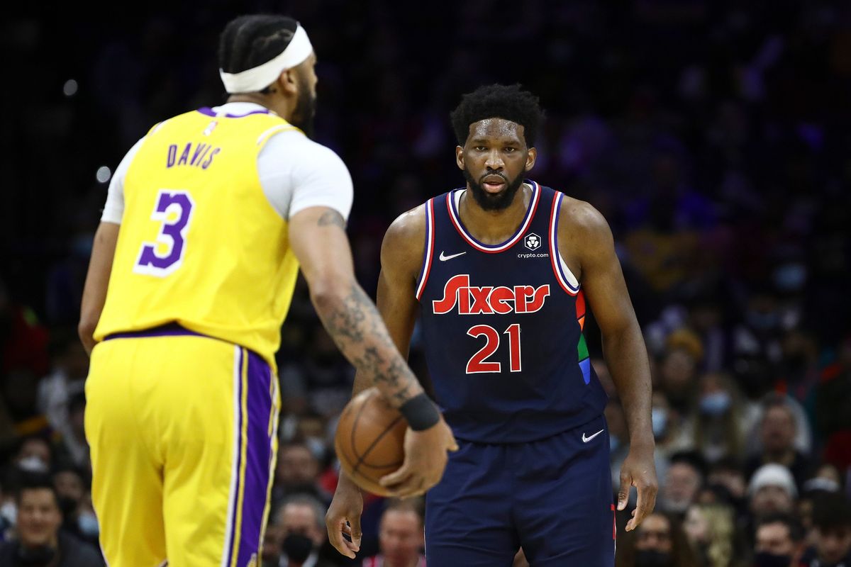 This year it’s Anthony Davis and the West looking up at Joel Embiid and the East.