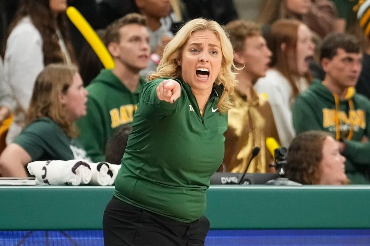 Jan 3, 2024; Waco, Texas, USA;  Baylor Lady Bears head coach Nicki Collen calls a play against the TCU Horned Frogs during the second half at Paul and Alejandra Foster Pavilion.