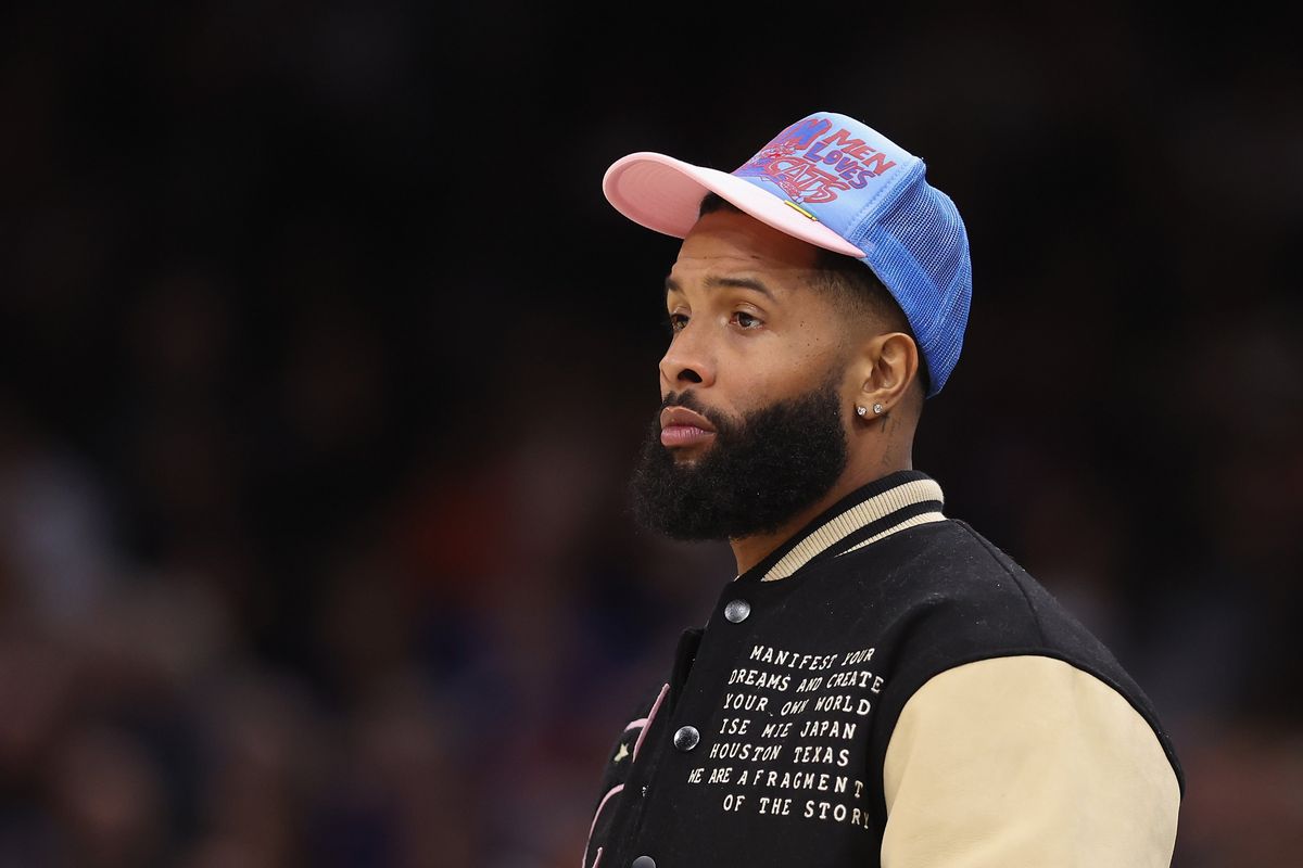 Odell Beckham Jr. (pictured) not in uniform