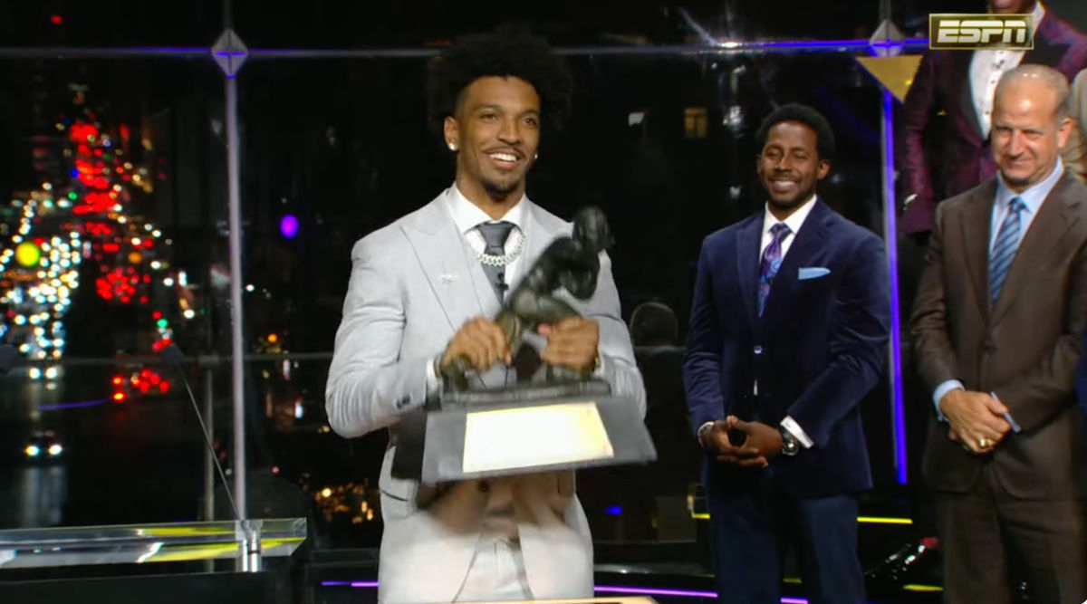 LSU’s Jayden Daniels is your 2023 Heisman Trophy Winner.