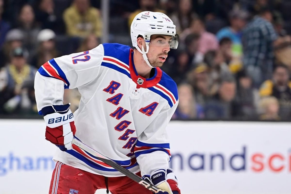 Sep 24, 2023; Boston, Massachusetts, USA; New York Rangers center Filip Chytil (72) skates against the Boston Bruins during the second period at TD Garden.