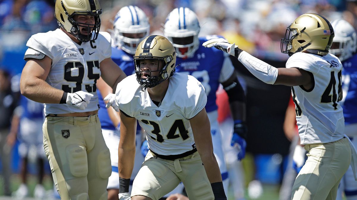 Will Andre Carter II be the highest-drafted member of a service academy in more than half a century?