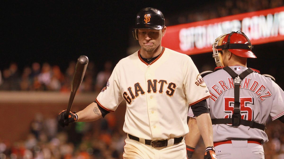 Aubrey Huff after striking out