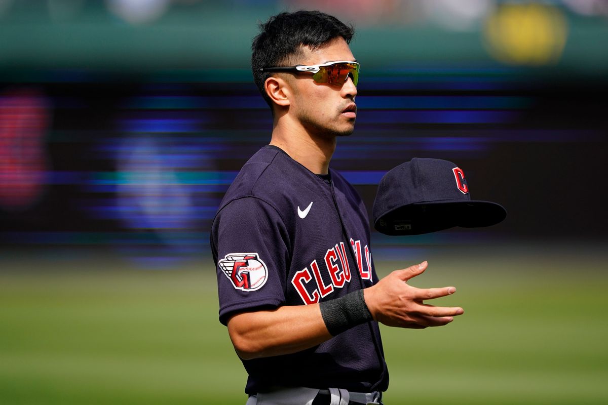 Steven Kwan has reached base 15 times in his first four games.