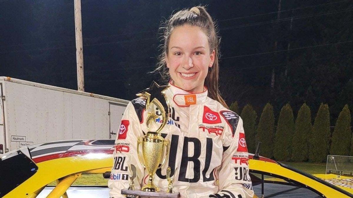 Kaylee Bryson was the first woman to race in the A-Main Chili Bowl event.