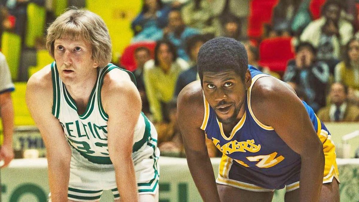 Sean  Small  as Larry  Bird and  Quincy  Isaiah  as  Magic Johnson.