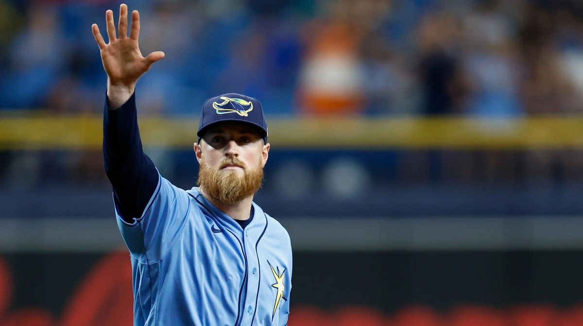Drew Rasmussen tossed eight  perfect innings against the Orioles in Tampa Sunday night.