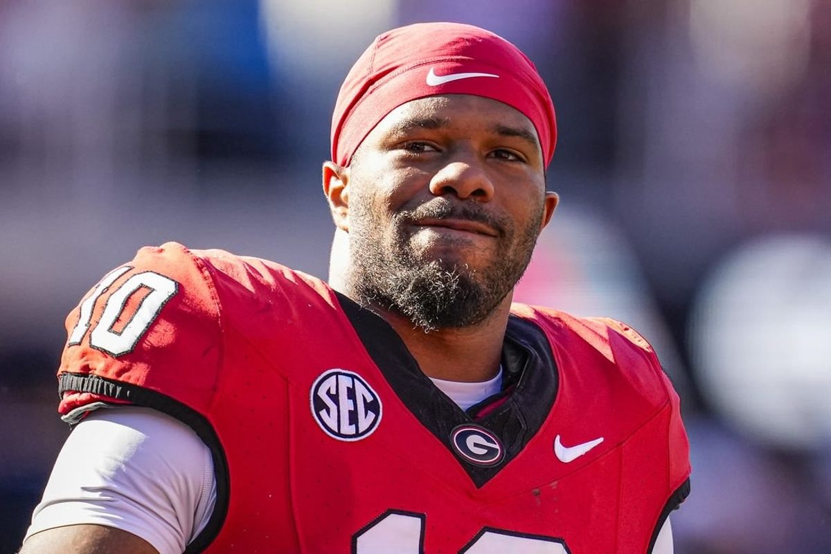 Nov 4, 2023; Athens, Georgia, USA; Georgia Bulldogs linebacker Jamon Dumas-Johnson (10) on the field during the game against the Missouri Tigers during the first half at Sanford Stadium.