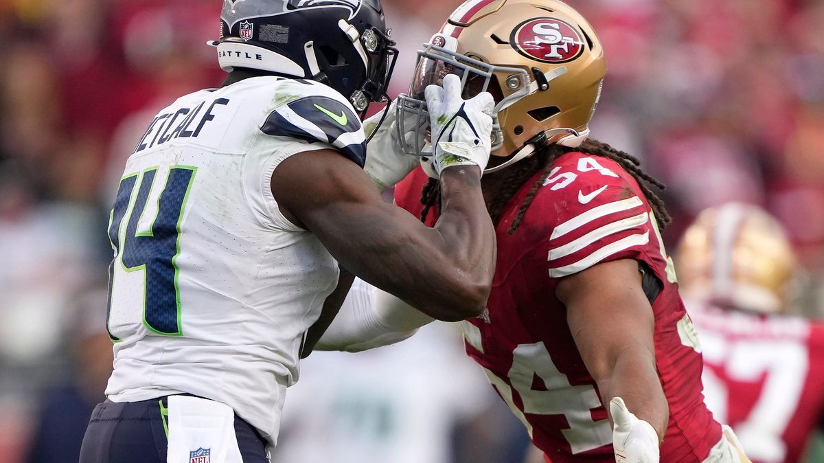 DK Metcalf (l.) has a reputation for being easily provoked.