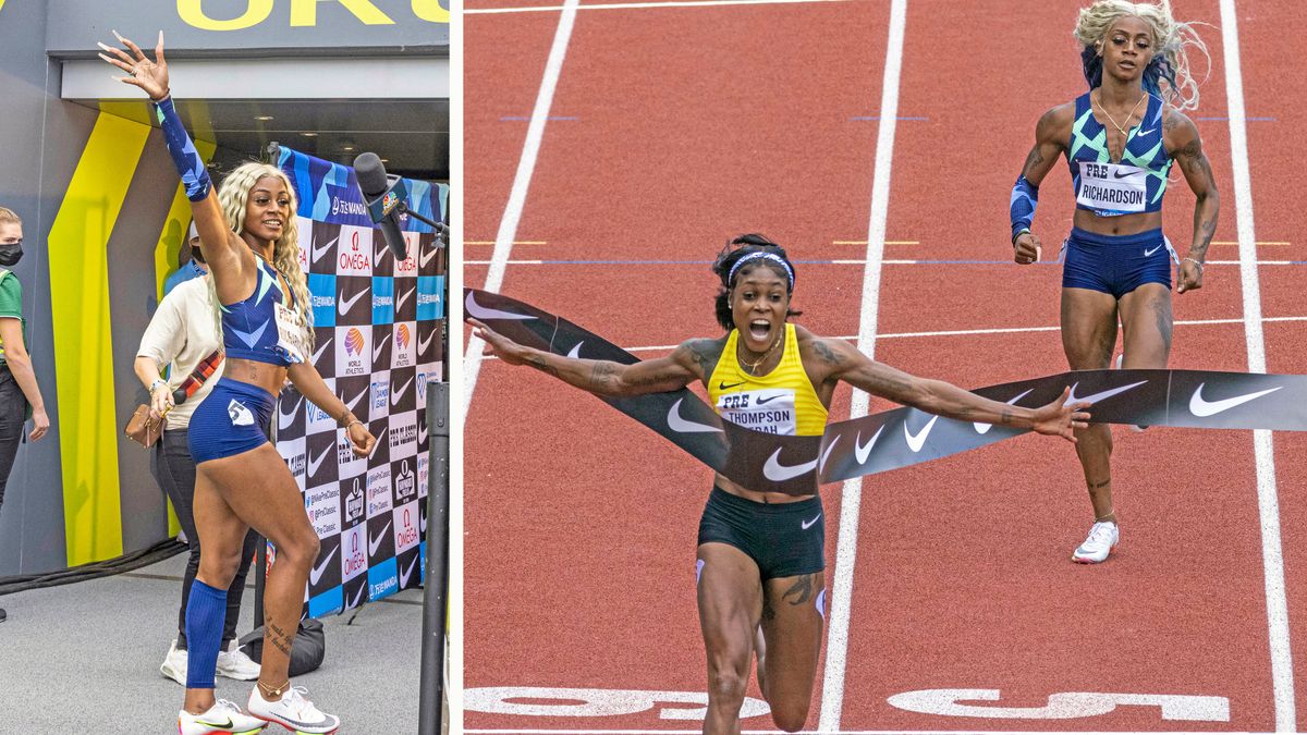 Sha’arri Richardson finished last in the Prefontaine  Classic Saturday.