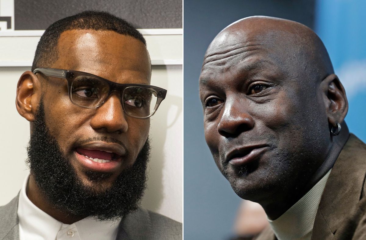LeBron James and Michael Jordan.