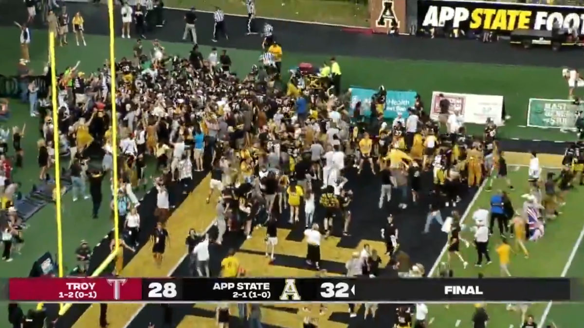 Appalachian State with another barn burner on Saturday.