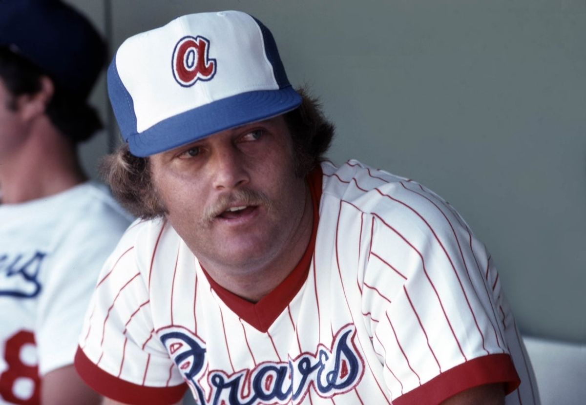 July 11, 1978; San Diego, CA, USA: FILE PHOTO; Atlanta Braves infielder Bob Horner in the dugout during the 1978 MLB All Star game at San Diego Stadium. The National League won 7-3.  Mandatory Credit: Darryl Norenberg-Imagn Images
