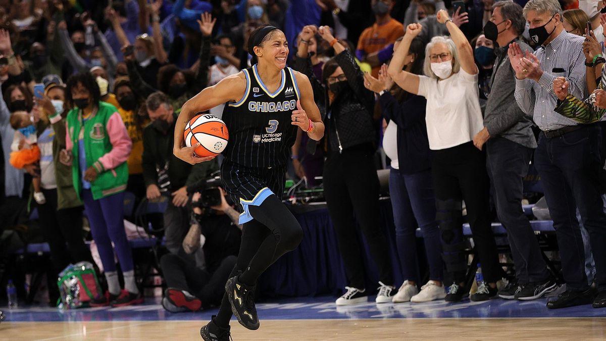 Candace Parker celebrates a WNBA title for her hometown Chicago Sky.