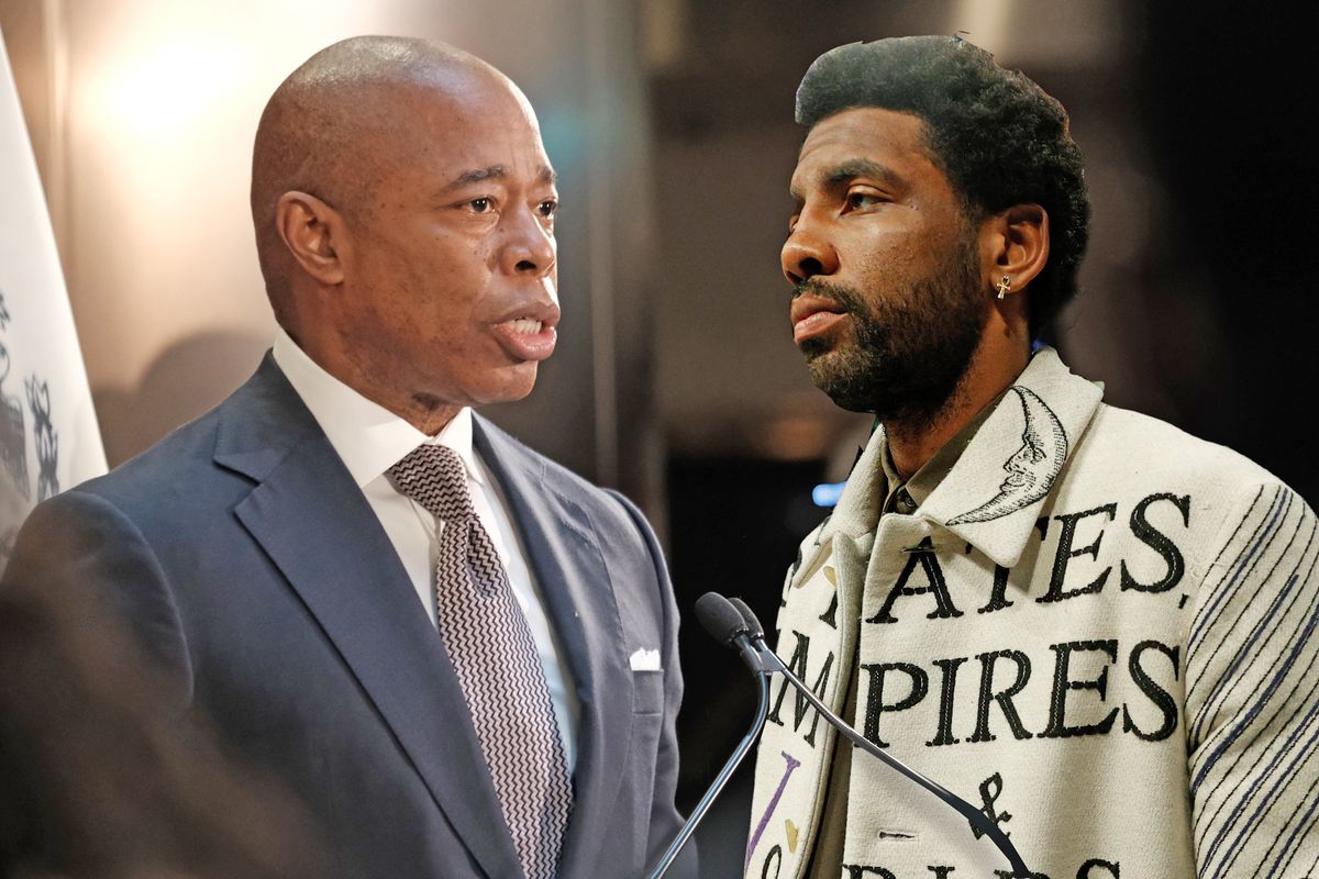 New York Mayor Eric Adams said he is not feeling any pressure to lift vaccine mandates to allow professional athletes like Kyrie Irving to play at home.