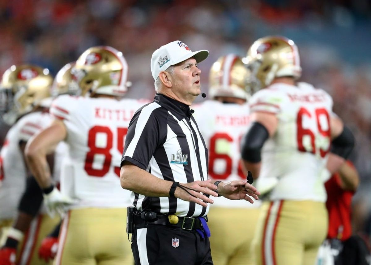Feb 2, 2020; Miami Gardens, Florida, USA; NFL referee Bill Vinovich during Super Bowl LIV between the San Francisco 49ers against the Kansas City Chiefs at Hard Rock Stadium.