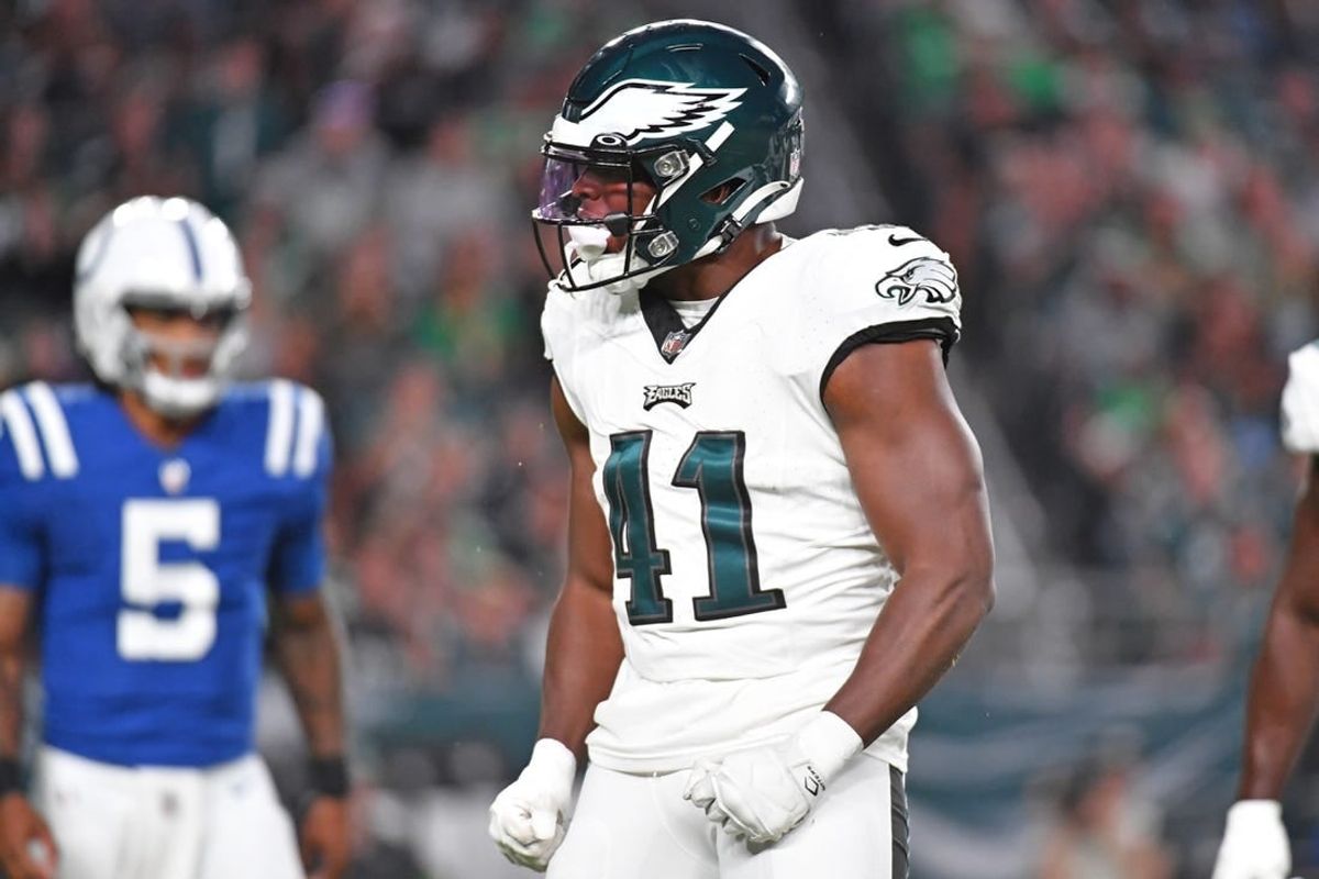 Aug 24, 2023; Philadelphia, Pennsylvania, USA; Philadelphia Eagles linebacker Nicholas Morrow (41) against the Indianapolis Colts at Lincoln Financial Field.