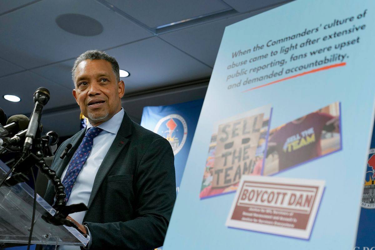 D.C. Attorney General Karl Racine is going after Dan Snyder, the Washington Commanders, Roger Goodell and the NFL.