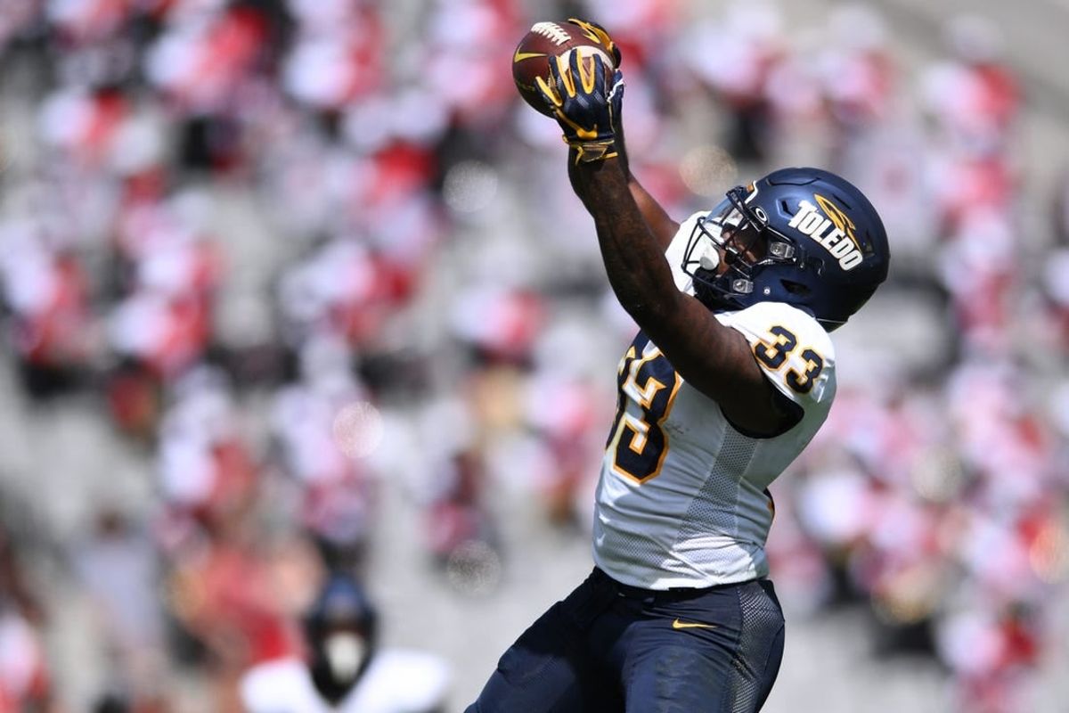 Toledo running back Peny Boone, second in the nation in yards per carry, powers the Rockets into the MAC title game.