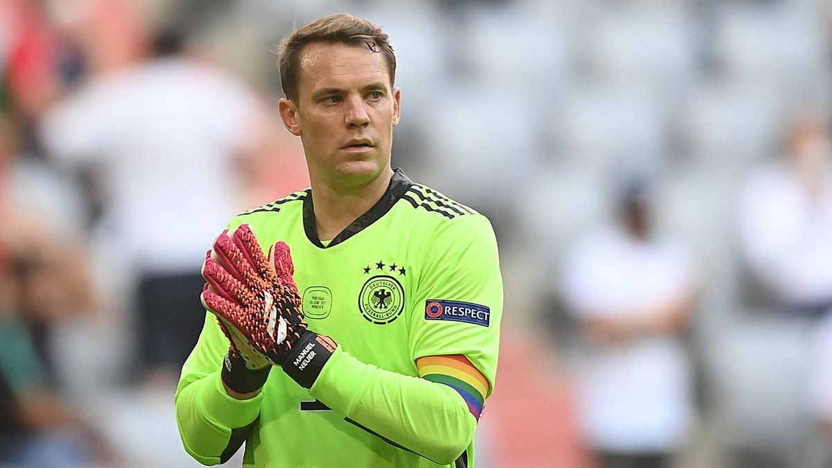 Manuel Neuer’s rainbow captain’s armband is being investigated by UEFA.