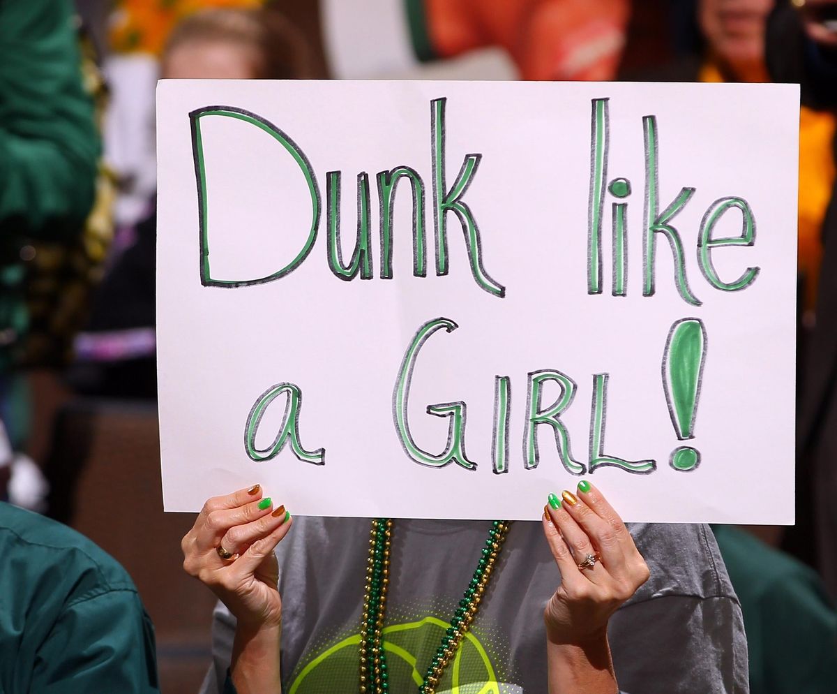 It’s progress when women dunking has become routine.