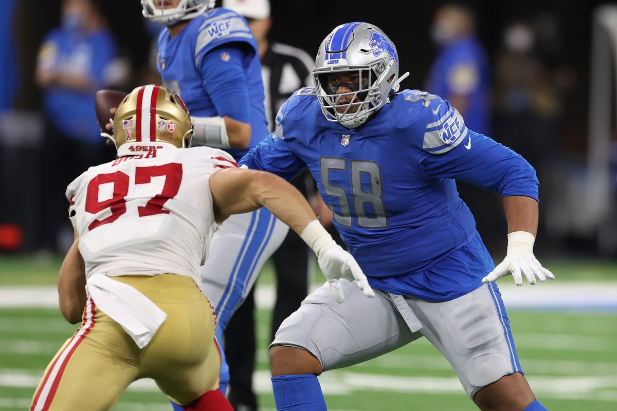 Penei Sewell is built like a damn brick wall.
