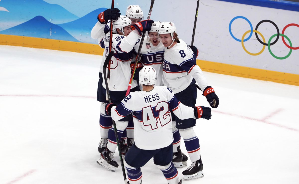 Team USA defeated Canada 4-2 in Beijing.