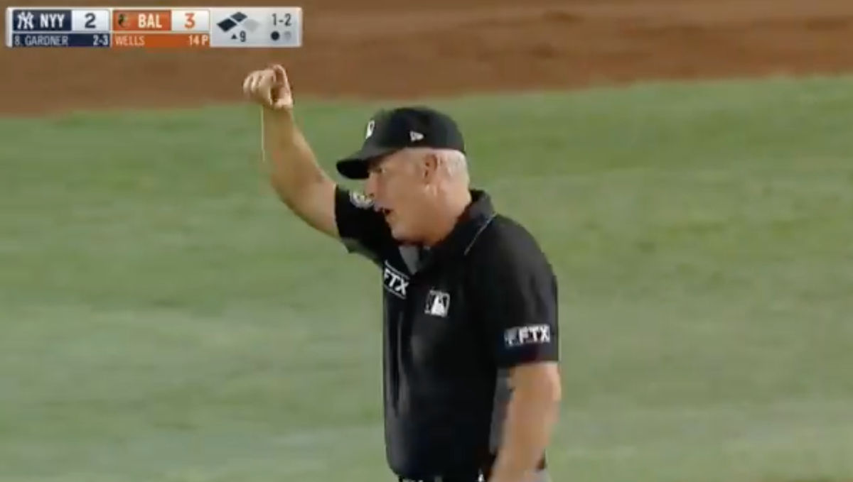 An ump tossing the grounds crew is not something you see every day.
