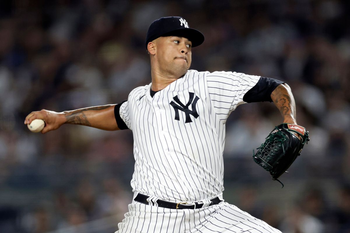 New York Yankee pitcher Frankie Montas