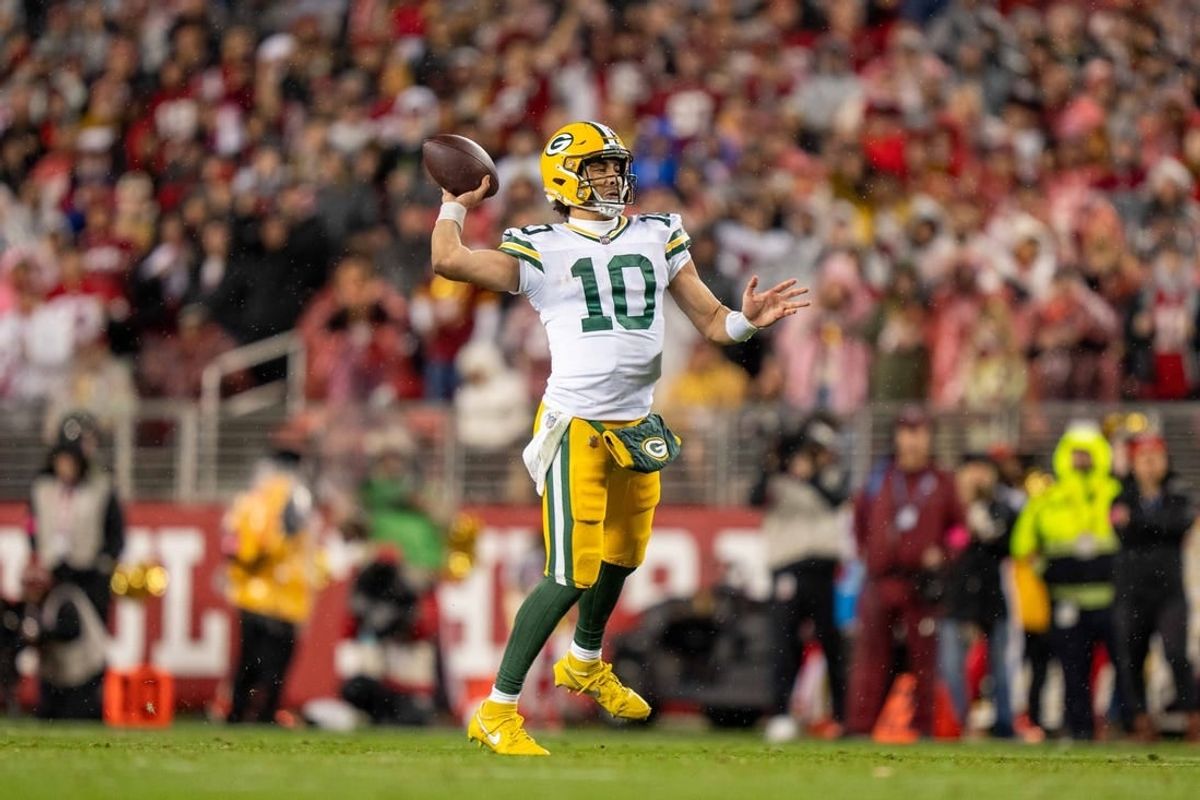 Green Bay Packers quarterback Jordan Love (10) and Eagles quarterback Jalen Hurts are scheduled to square off in Brazil on Sept. 6.