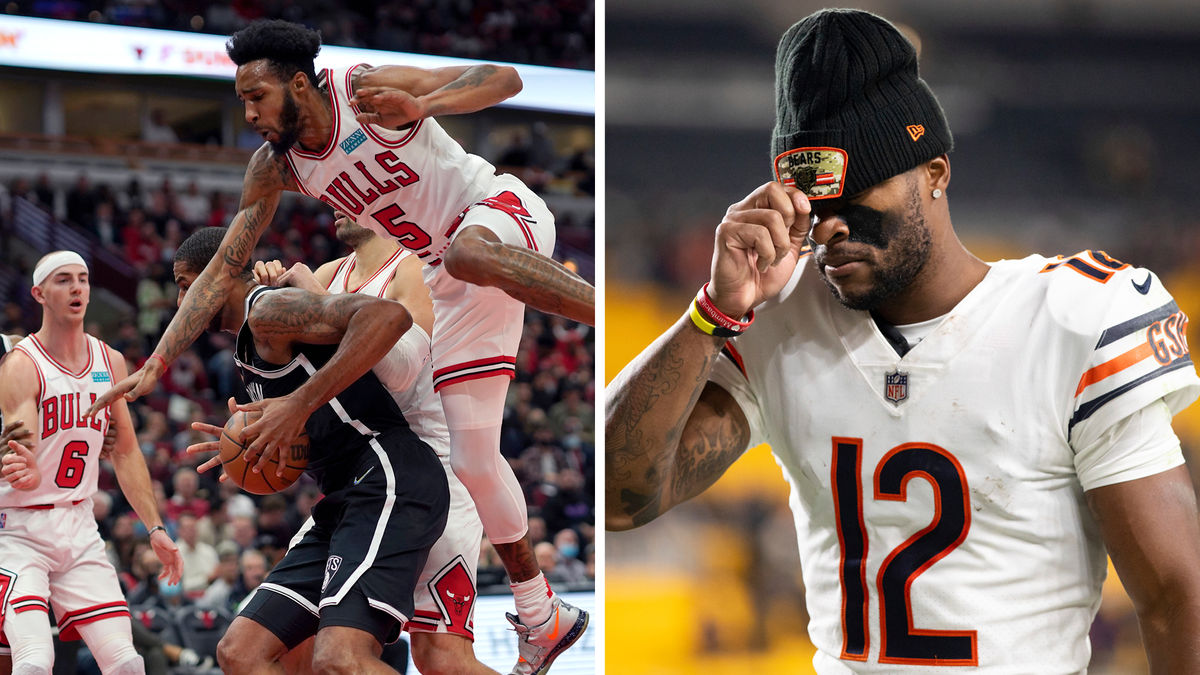 Derrick Jones and the Bulls came back to beat Brooklyn, but Justin Fields and the Bears fell short against Pittsburgh.