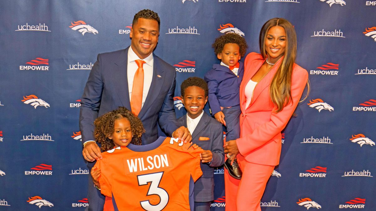 Russell Wilson and Ciara and their children have become the first family of Denver.